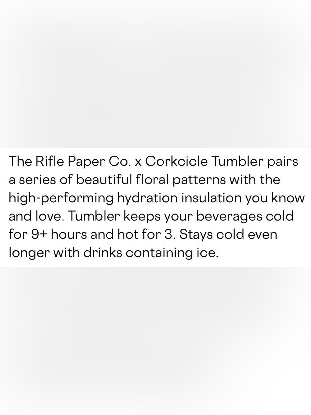 NWT CORKSICKLE X RIFLE PAPER CO. 24OZ TUMBLER! 5 ⭐️’S! SOLD OUT ONLINE & - Picture 14 of 14